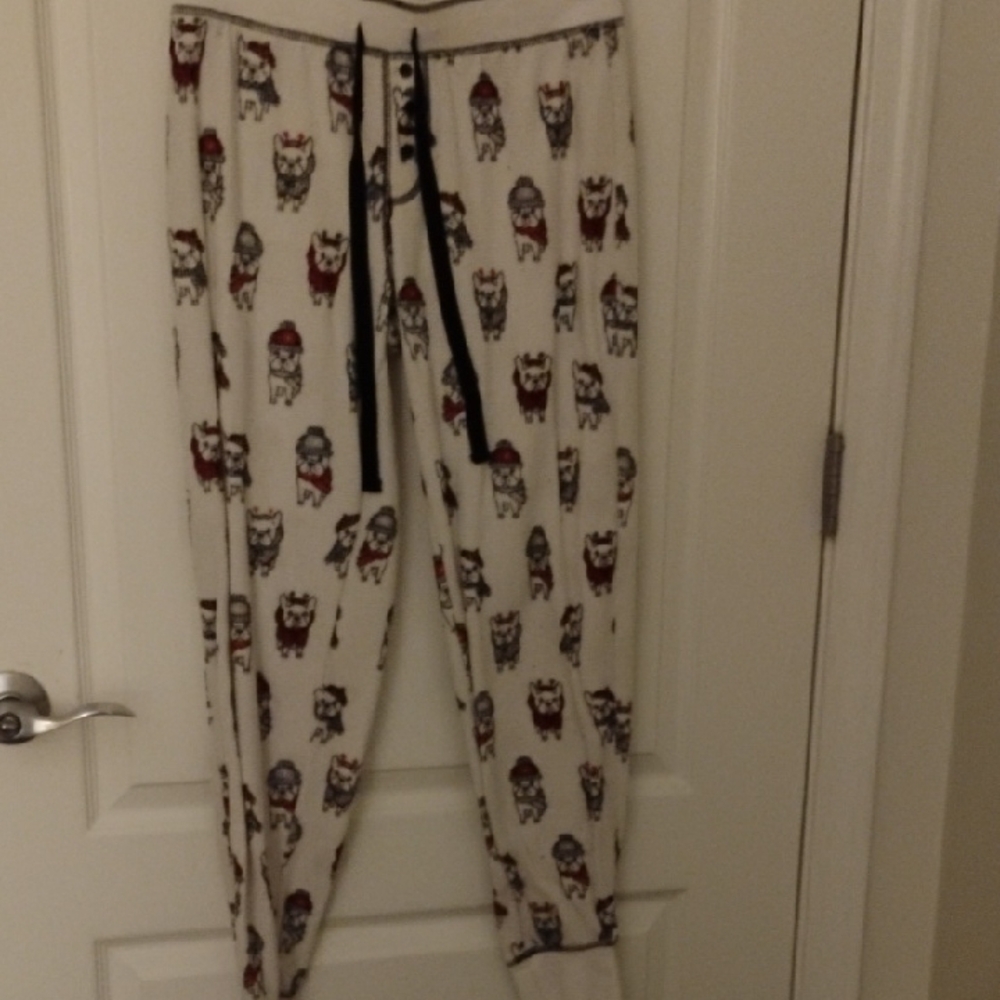 PJ Salvage Frenchie Waffle Knit  Pajama Pants